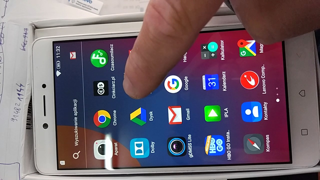Lenovo k6 Note, problem with upper part of LCD screen.