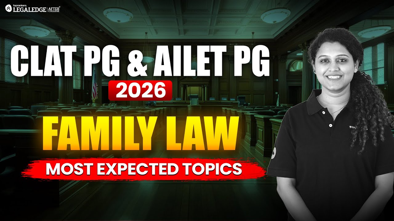 Family Law Expected Topics for clat & ailet pg exams 2026 - YouTube
