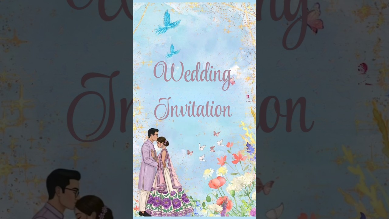 Wedding invitation video | Free Template video | Download video | Digital design | 