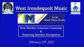 2024-25 Tri M Music Honor Society Ceremony