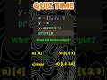 Python Quiz Challenge 🔥 Part 2 #shorts