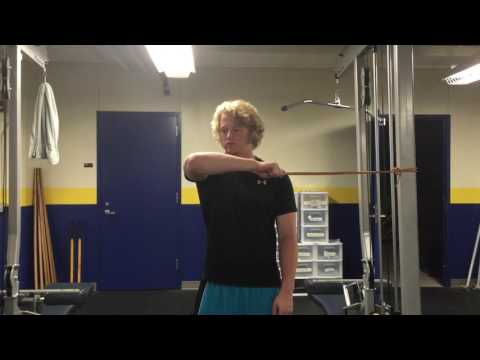Band cross body tricep extension