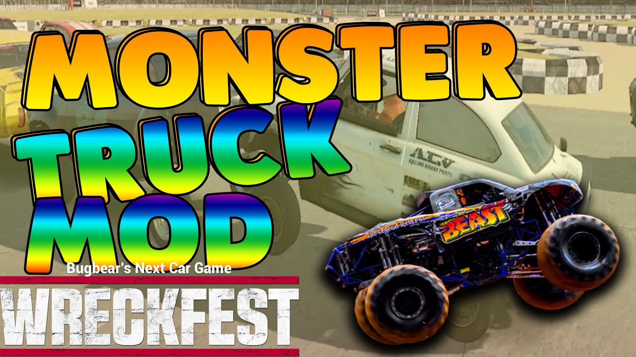 Wreckfest | Monster Truck Mod I CANT STOP ROLLING! - YouTube