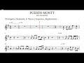 Puerto Montt - Los Iracundos - (PlayBack) Partitura para Trompeta, Clarinete, S.Tenor - Soprano