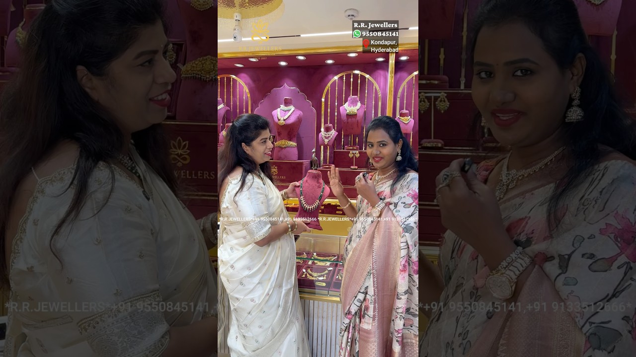 Клиент улыбается после обновления дизайна своих украшений💛 @RRJewellersHyd 