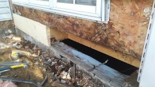 how to replace a rotten rim joist