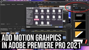 How to Install NEW MOTION GRAPHICS In ADOBE PREMIERE PRO 2021