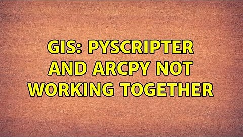 GIS: Pyscripter and arcpy not working together