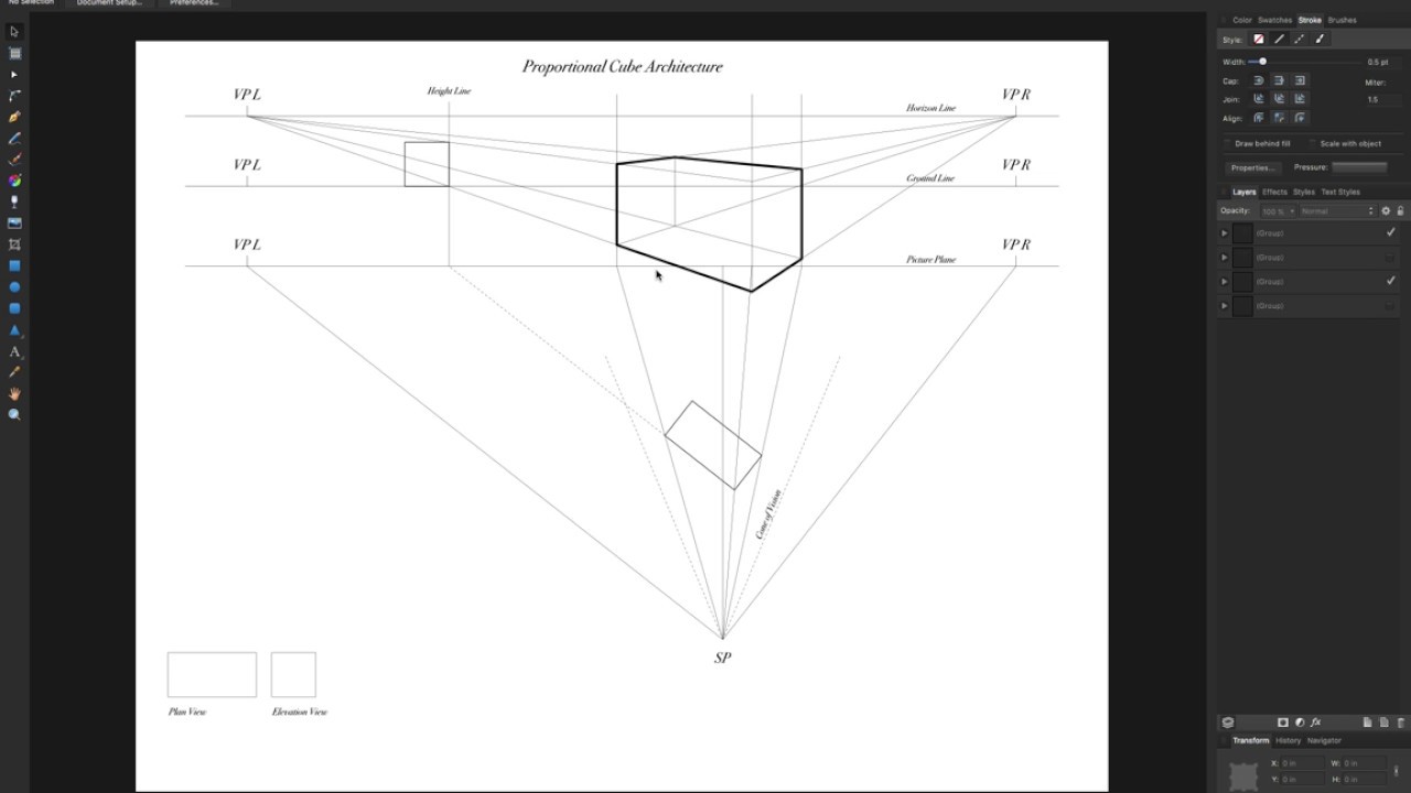 Proportional Cube Architecture 2 Point