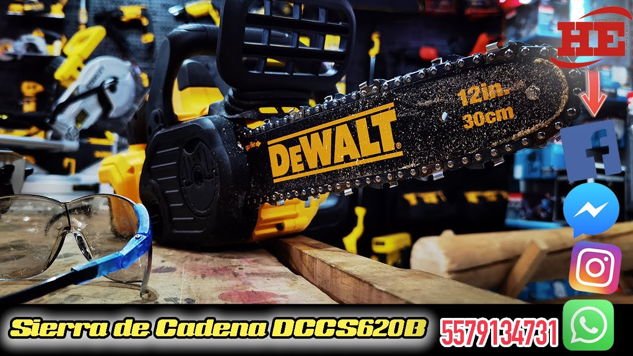 Sierra de Cadena DCCS620B Dewalt XR 20v - YouTube