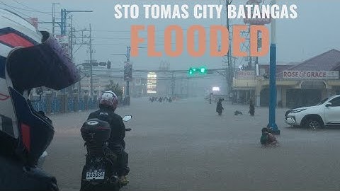 Typhoon Kristine hit Sto. Tomas City Batangas.