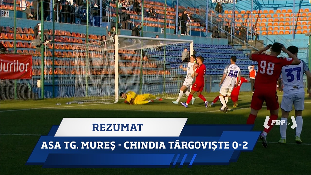 Liga 2 Casa Pariurilor, Etapa 20: ASA Tg. Mureș - Chindia Târgoviște 0-2 (Rezumat, 09.03.2026)