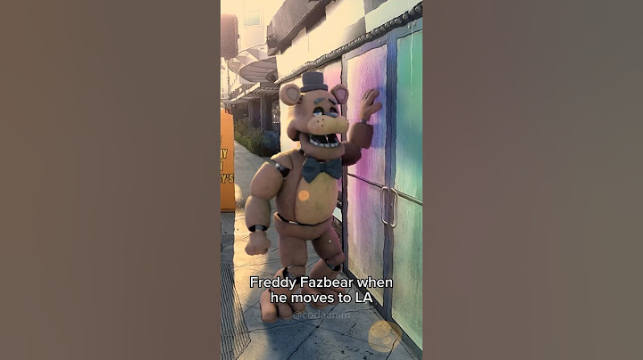 FREDDY FAZBEAR IRL LA (FNAF Movie Live Action Animation)