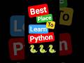 Best place to learn Python in 2025. #python #programming
