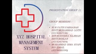 PROTOTYPE XYZ HOSPITAL MANAGEMENT SYSTEM | ISP500 (GROUP 11)