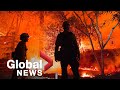 California wildfires: Residents work to try and save homes from flames