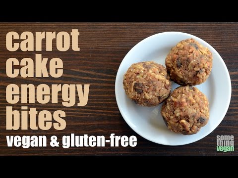 carrot cake energy bites (vegan & gluten-free) Something Vegan