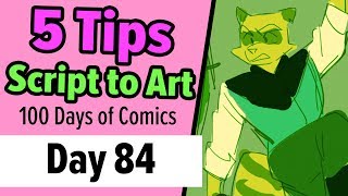 5 Tips for Turning Comic Script into Art - 100 Days of Making Comics 2 - DAY 84