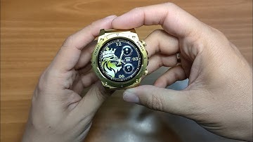 K35 smartwatch unboxing and quick menu view