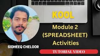 KOOL (Module 2) Spreadsheet Activities