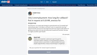 Colorado CDLE Unemployment How to Get a Callback Expected Wait Times