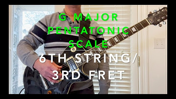 G MAJOR PENTATONIC SCALE OPEN POSITION