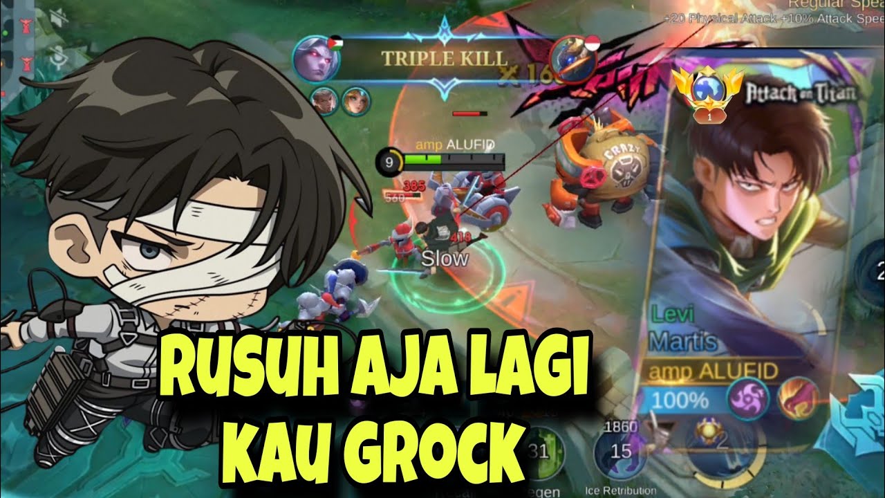 LANGSUNG APA BANG❓ITU LAH KEKUATAN DARI SEORANG LEVI AKARMAN‼️