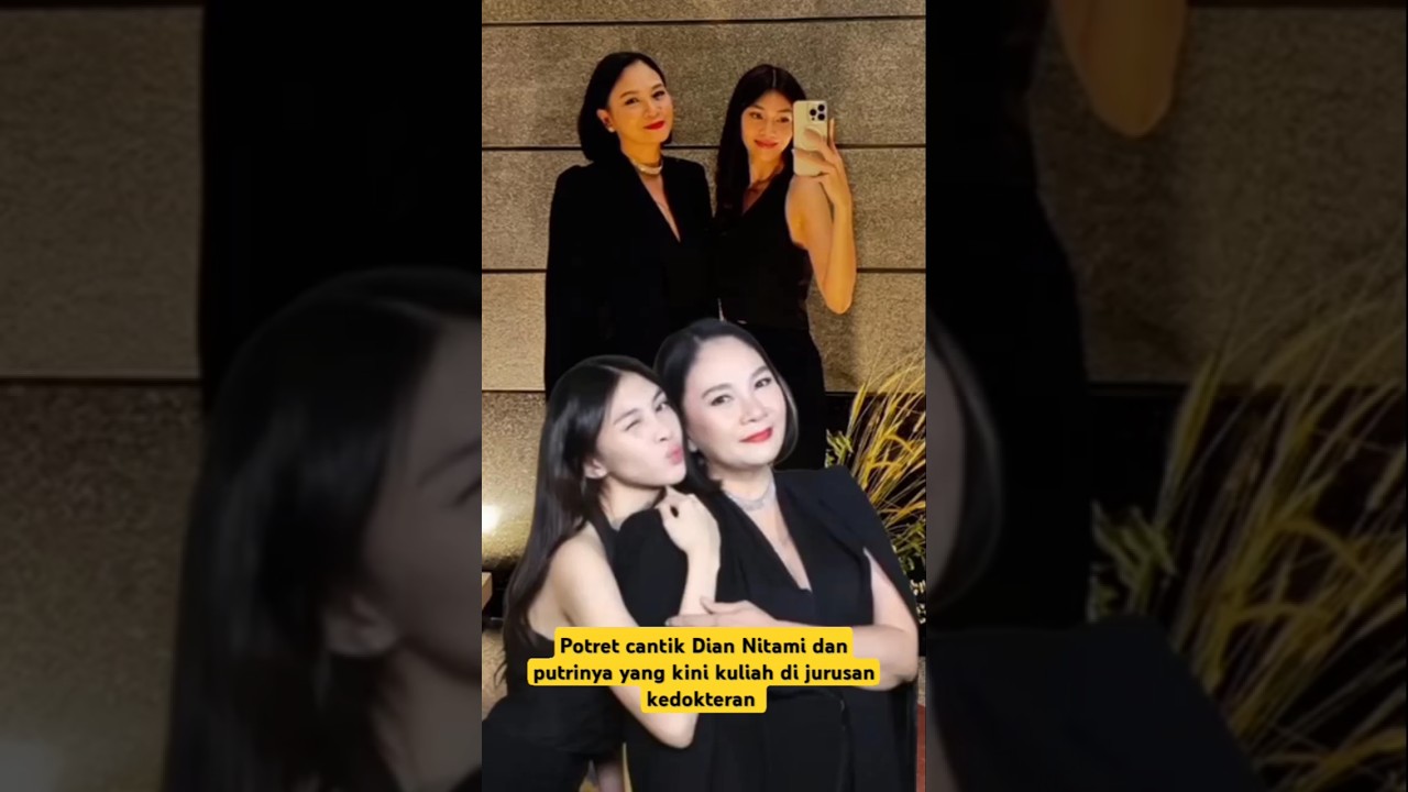 Beautiful portrait of Dian Nitami and her daughter who is studying medicine #videoshorts #fyp viral