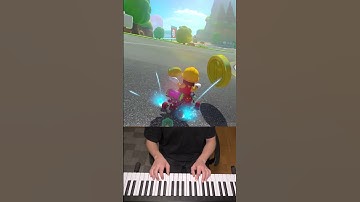 Part 2 - Trying UNSUPPORTED Controllers In Mario Kart 8 DELUXE! #shorts #controller #piano #keyboard