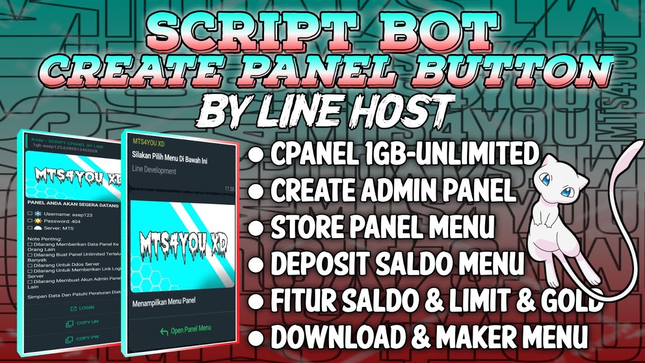 SCRIPT BOT CPANEL X STORE BUTTON BY LINE HOST
