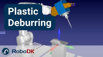 Plastic Deburring with an ABB robot - Fusion 360 - RoboDK Add-In