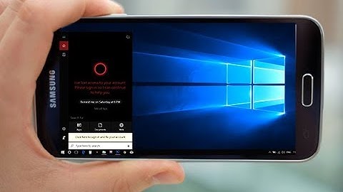 How to setup Windows 10 on any android device