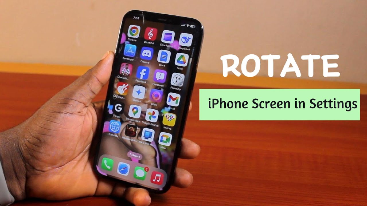 How to Rotate iPhone Screen in Settings - YouTube