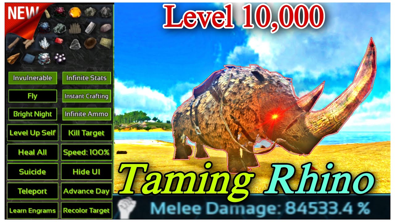 ARK MOBILE FREE GOD CONSOLE & ASCENDANT CREATURE Taming Level 10,000