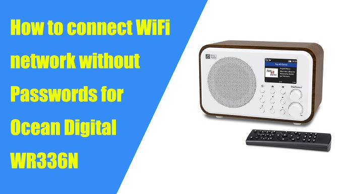 Ocean Digital WiFi Internet Component Radio Tuner (430 mm) WR10 FM/  Ethernet Bluetooth Receiver 2.4 Color Display with Digital Output to  Connect