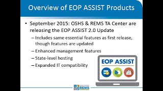 EOP ASSIST: Features Functions Recent Enhancements Webinar screenshot 1