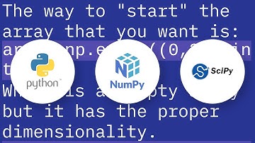 How to add a new row to an empty numpy array