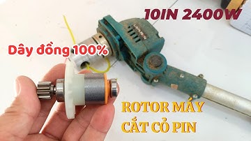 Rotor Máy Cắt Cỏ Pin 2400w 10in | Động Cơ Cắt Cỏ Không Chổi Than Lapusen, Makita