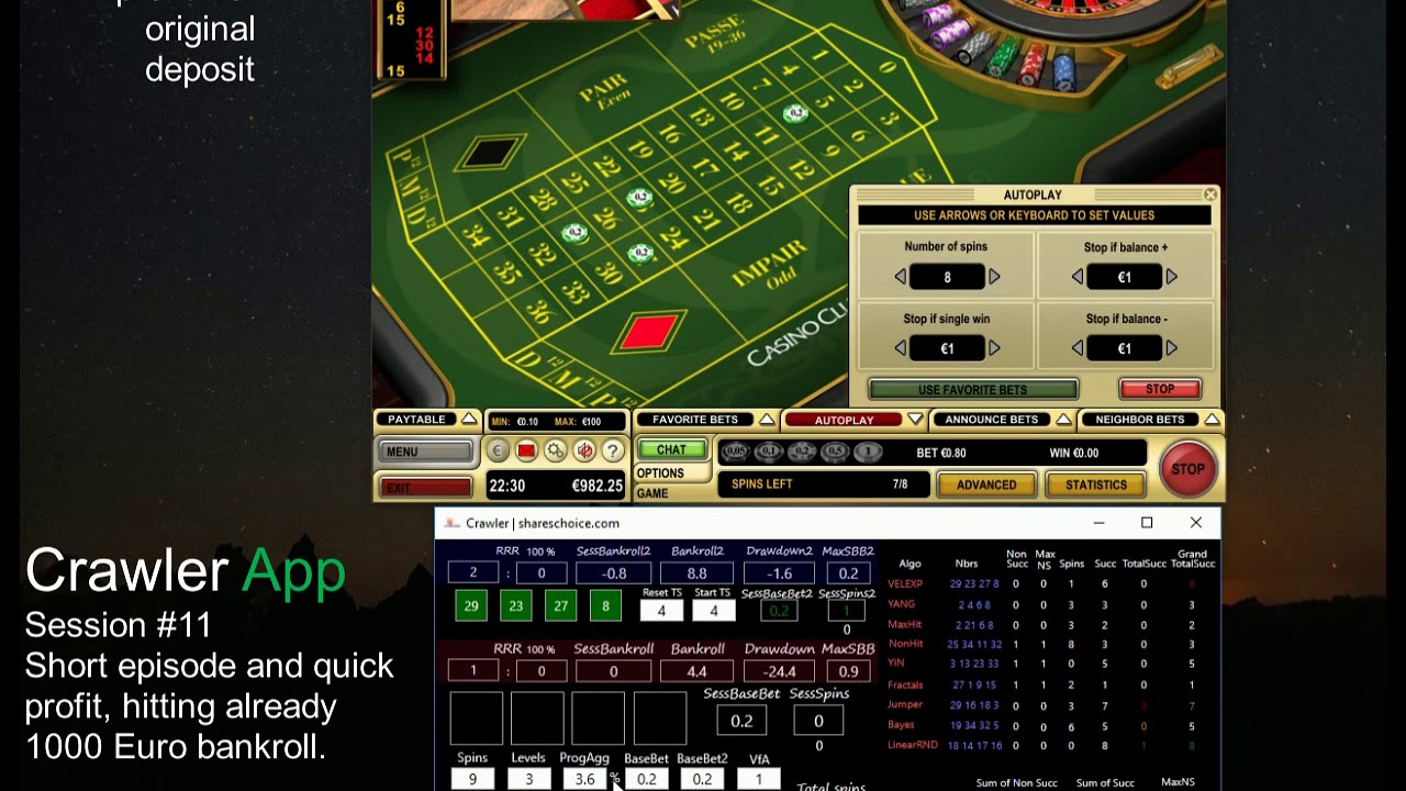 Crawler App | Session #11 | live RNG online roulette | Strategies and ...