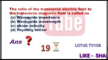WAVEGUIDE MCQ QUIZ FOR BARC , ISRO , ESE CAREER EXAMS ( TECHNICAL QUESTIONS AND ANSWERS) MICROWAVE