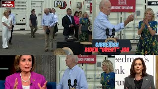 Biden gibberish &amp; struggled to read teleprompter fast in Puerto Rico; Pelosi: Biden a “great” job