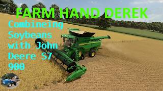 FS25 COMBINING SOYBEANS USING COURSEPLAY AND AUTODRIVE
