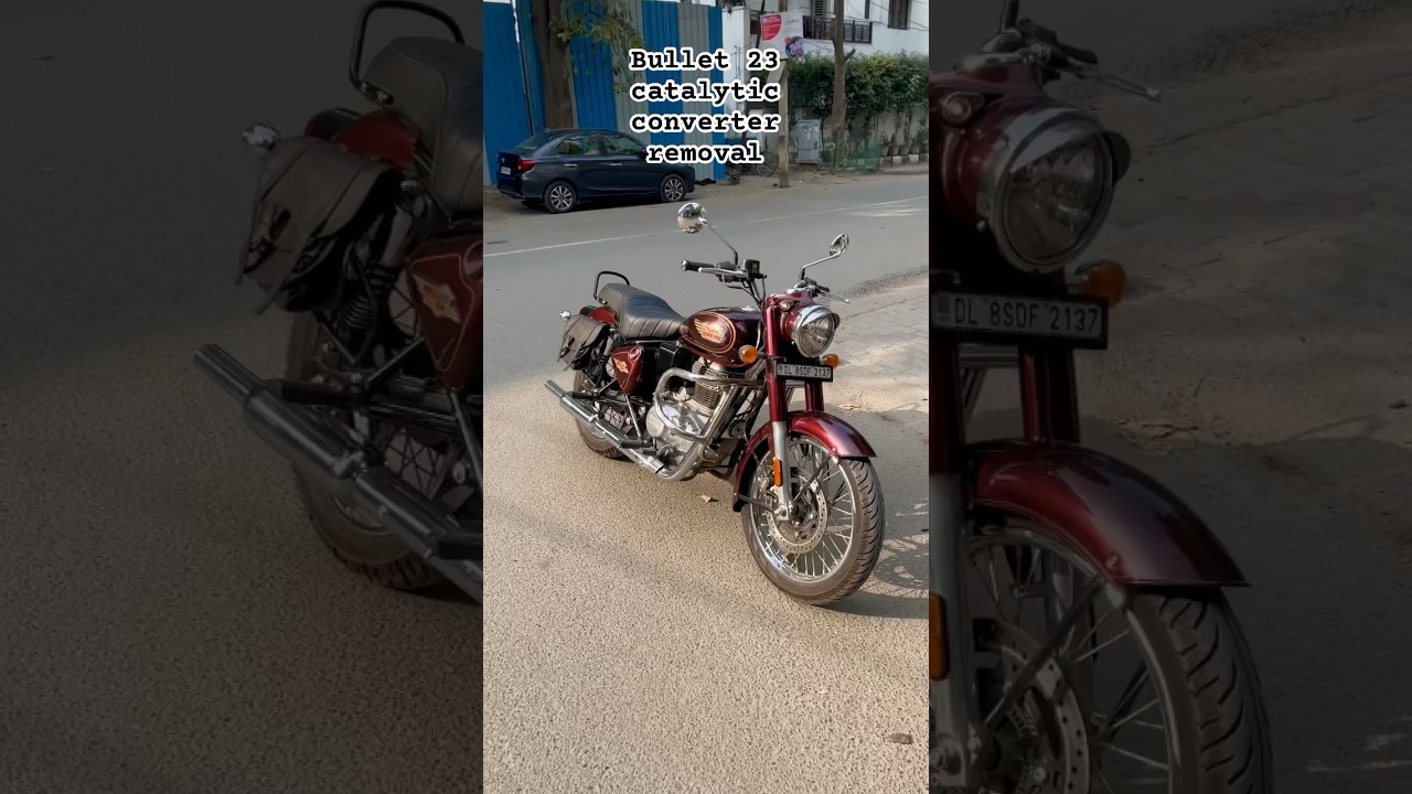 Bullet 23 Catalytic Converter Removed (Indori Exhaust)🤗 