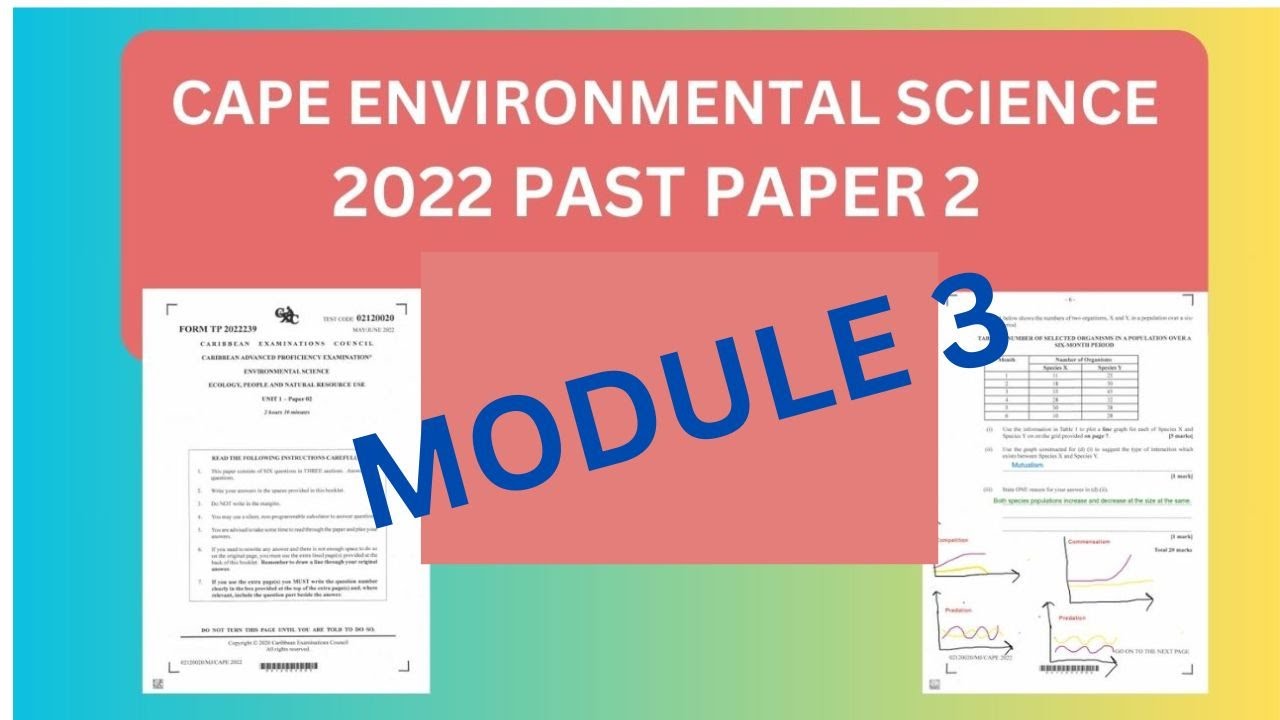 2022 Environmental Science Past Paper 2 Module 3 #agricultural # ...