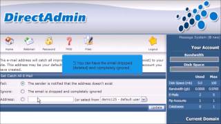 how to create a catch all email account in direct admin