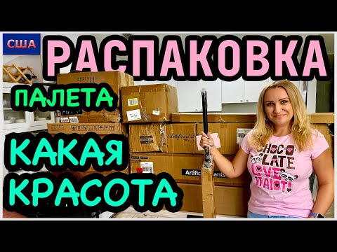 Какая красивая штука😃Много нужных товаров для дома. Распаковка палета с аукциона. США. Флорида