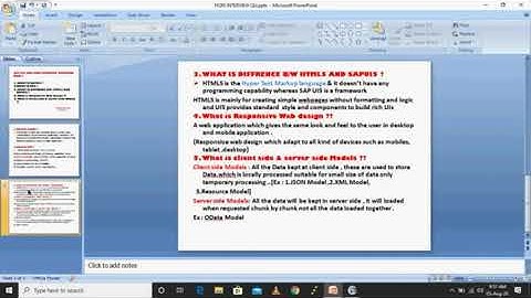 SAP UI5 / FIORI INTERVIEW QUESTION