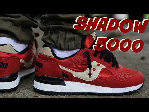 saucony shadow 5000 cream red