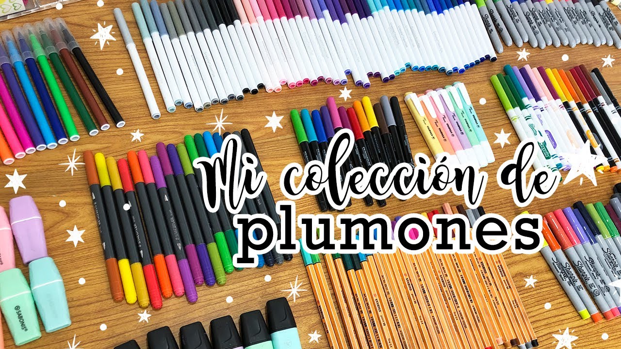 Mi colección de plumones 🤩🤩🤩 - YouTube