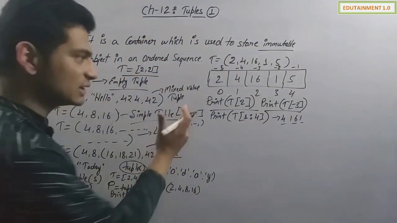 Tuples | Class 11 Computer Science with Python (Video 1) - YouTube